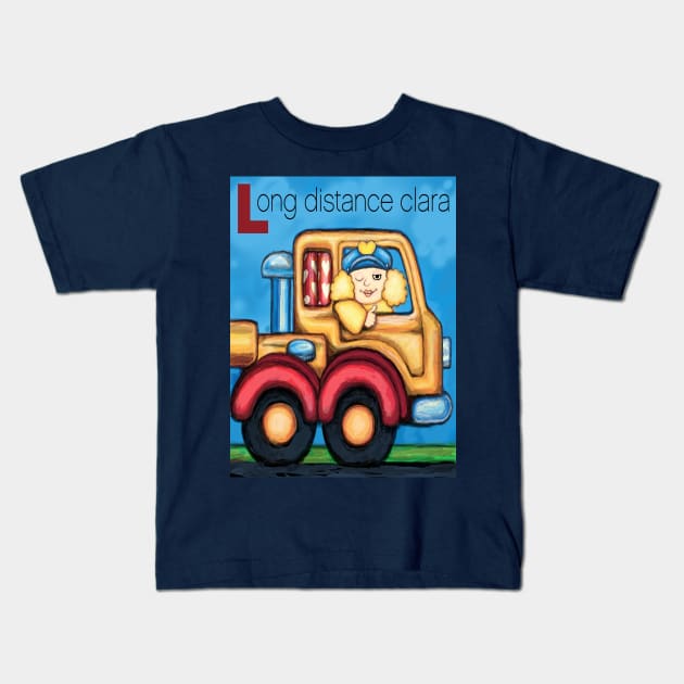 Long Distance Clara Kids T-Shirt by SlideRulesYou